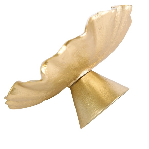 Elegant Gold and White Jewelry Dish - Picture 4 of 7